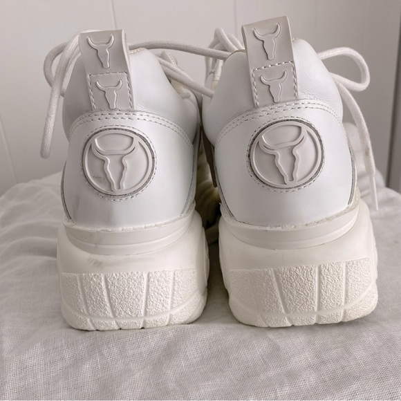 ❌SOLD❌ Windsor Smith Lupe Platform Sneakers White Size 9 - Picture 5 of 14